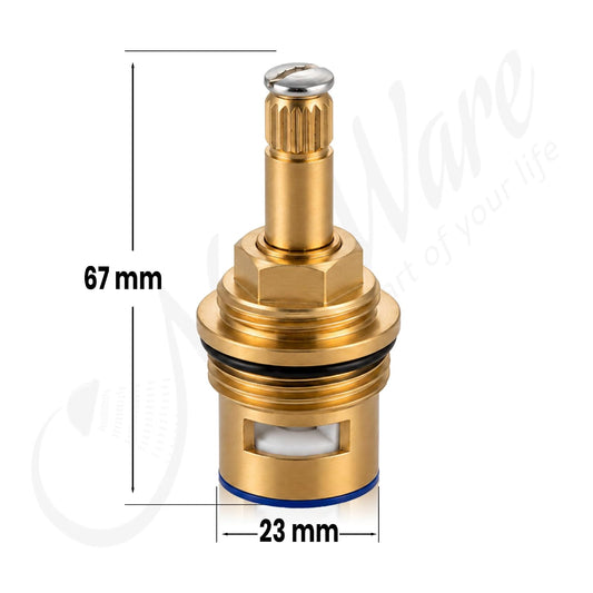 New Ware Jaguar Tap Spindle (3/4 Inch) - Replacement Disc for Jaguar Continental Type Models | Hot & Cold Faucet Valve for Bathroom and Kitchen