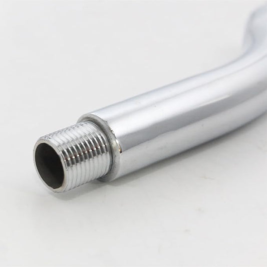 New Ware Round Shower Arm Chrome Finish Extension | 7 Inch Length with 45 Degree Angle for Comfortable Bathing