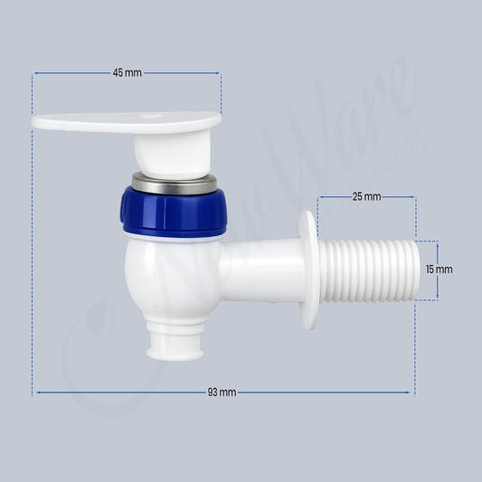 NEW WARE® RO Water Filter Tap for Purifier Durable Drinking Water Dispenser Faucet Leak Proof Kitchen Sink Tap for RO UV UF Systems Home Office Commercial Use Easy Install Water Purifier Kit Set