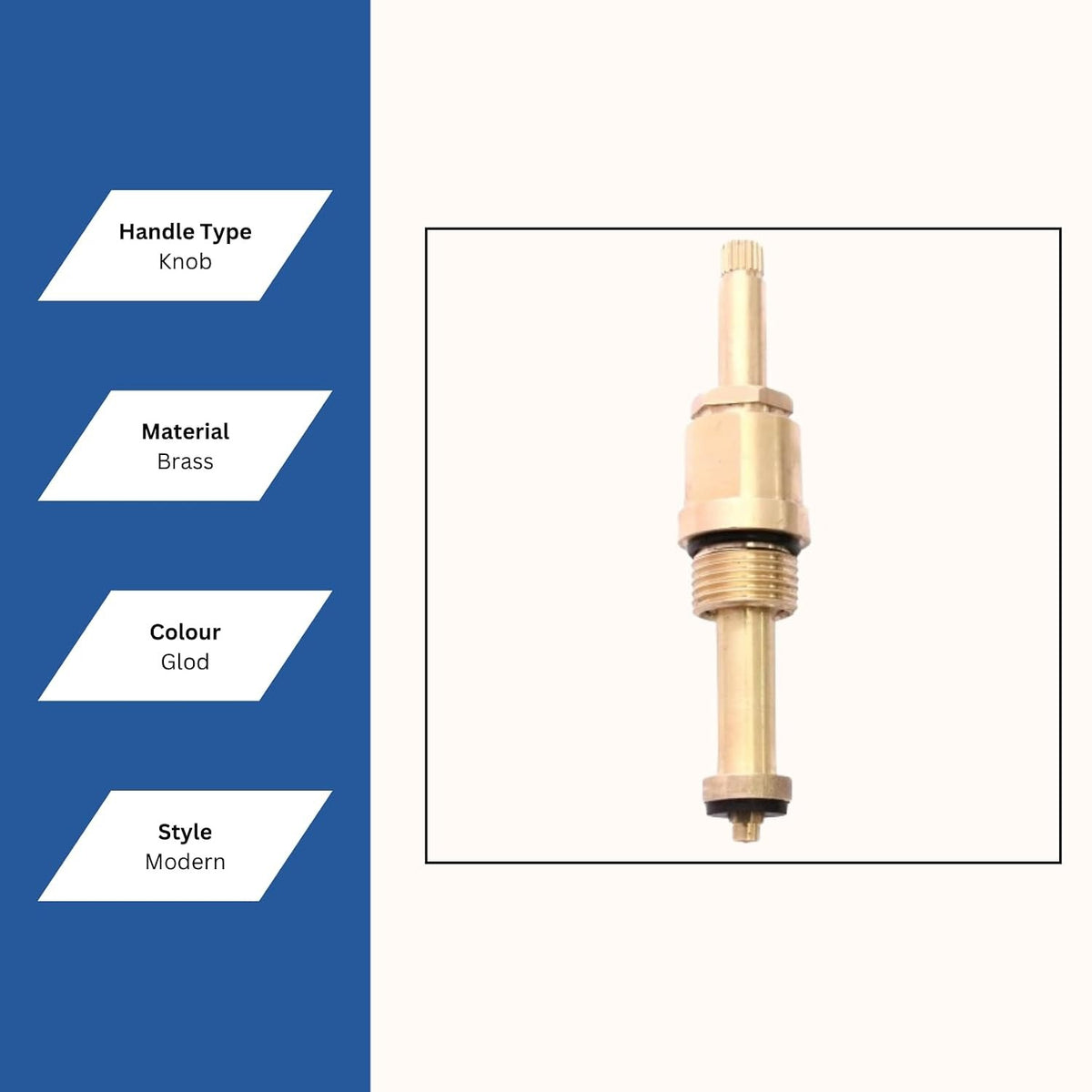 New Ware Tap Spindle Replacement Disc for Jaguar Continental Type Faucets | Marc Type Oriental C/S/C 1/2 Inch | Hot & Cold Water Valve