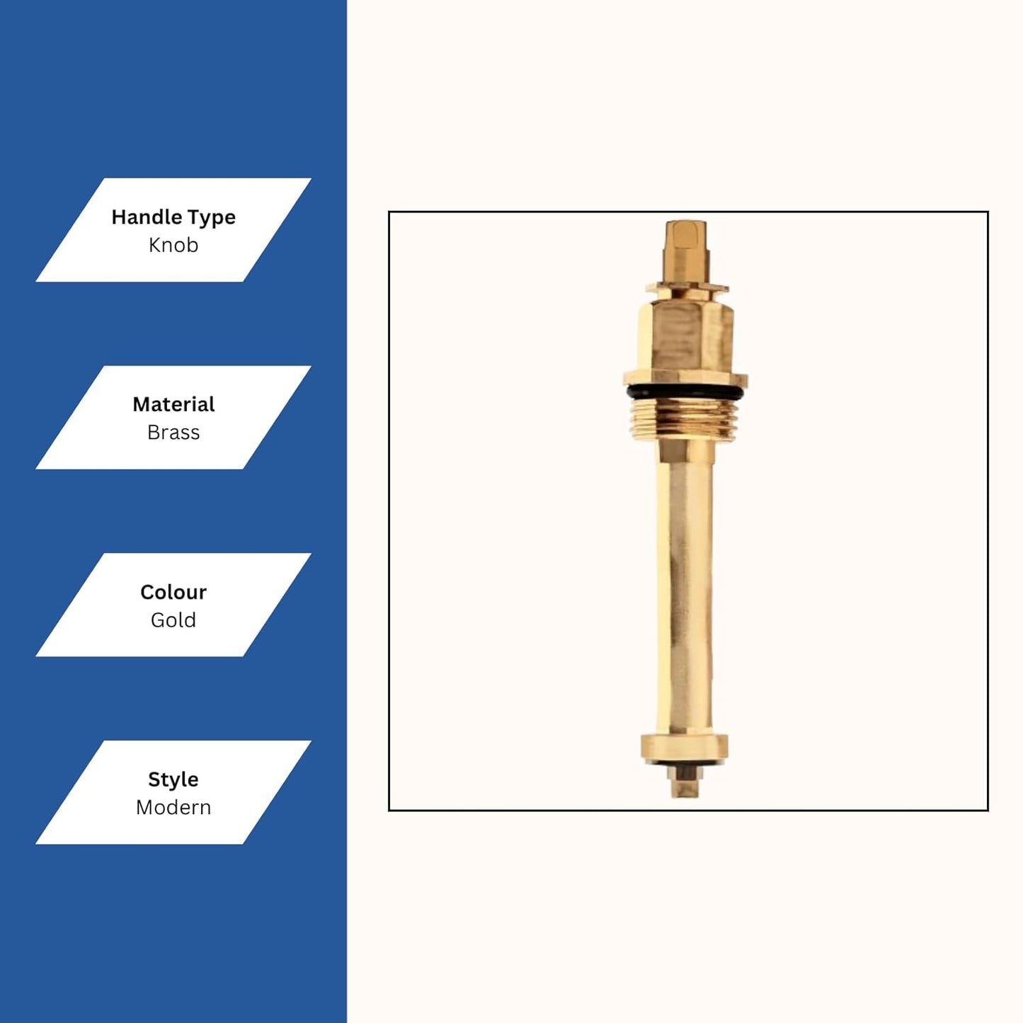 New Ware Tap Spindle Replacement Disc Tap Inner Cartridge for Jaguar Continental Type Models, Faucet Valve for Hot and Cold Bathroom Kitchen (Spindle C/S/C 2/3 inch)
