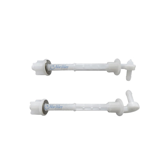 NEW WARE® Plastic Toilet Seat Cover Hinges Cera Type Clamp, White WC Seat Replacement Hinges for Western Commode, Heavy Duty Rust Free Bathroom Toilet Seat Fittings, Easy Installation, 1 Pair