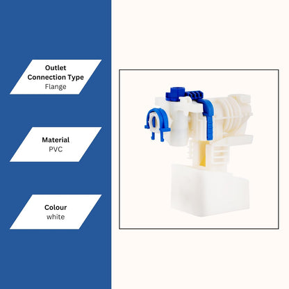 New Ware PVC Float Valve for Flush Tank Compatible with Geberit Ball Cock Valve Toilet Cistern Water Inlet Valve Leak Proof Durable Replacement Flush Tank Fittings Universal Fit Heavy Duty Design