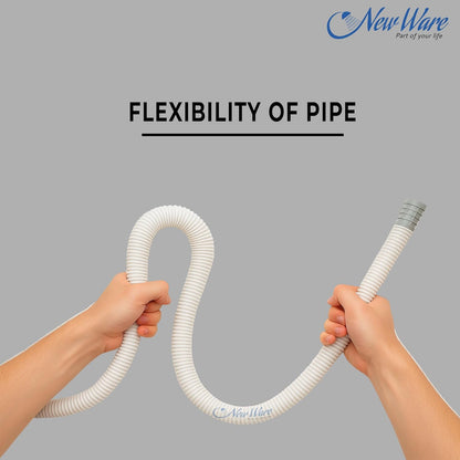 New Ware® 5 Meter Multipurpose Hose Pipe | Drain Pipe | Extenstion Pipe for AC Outlet Drain Water - Pack of 1 (White)