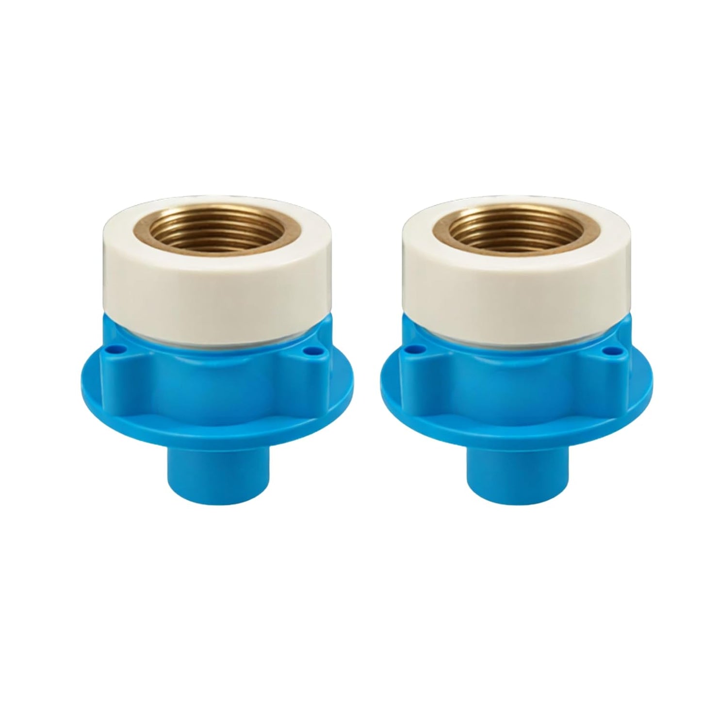 New Ware® Universal Washing Machine Tap Adapter Connect for Inlet Hose Pipe - Easy Installation, Leak-Proof Blue Tap Connector for Most Standard Taps and Faucets (Pack of 2)