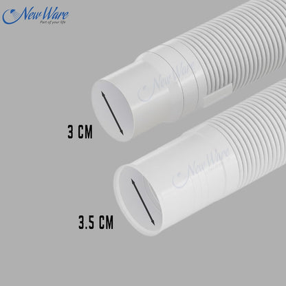 NEW WARE® 3-Meter Outlet Pipe for Fully and Semi-Automatic Washing Machines Extension & Flexible Pipe Durable Drain Hose