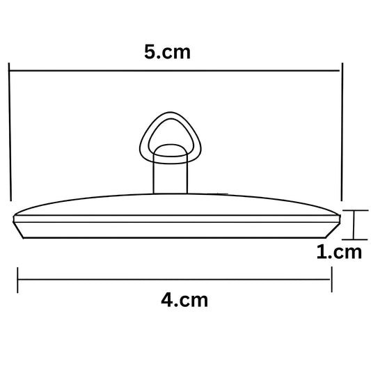 NEW WARE 40mm Bath Tub Chain Plug Drain - Bathroom Sink Basin Stopper Plug with Chain