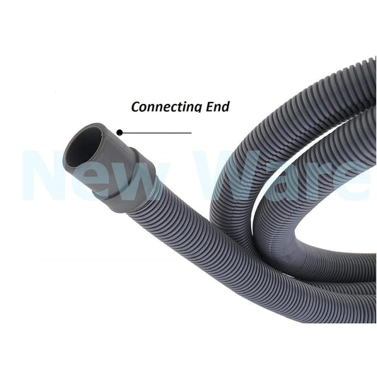 NEW WARE 6 Meter Outlet Drain Hose Pipe for Front Loading Washing Machine | Flexible Waste Water Outlet Hose (Grey)