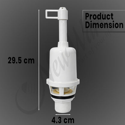NEW WARE® PVC Syphon Flush Tank for Toilet | Efficient & Durable Flushing System | White, Wall-Mounted, Easy Installation | Long-Lasting PVC Construction