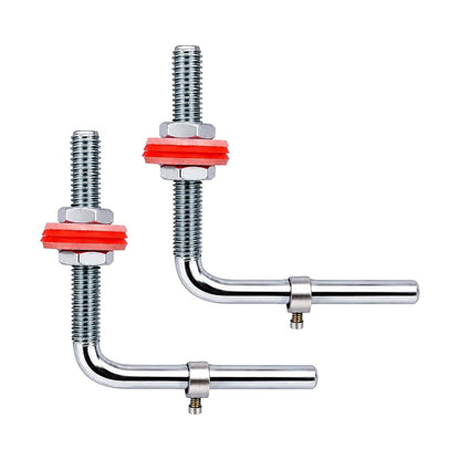New Ware Toilet Seat Cover Hinges L Type Stainless Steel Rust Proof Screw Set for Western European WC Seat Heavy Duty Repair Kit Replacement Toilet Seat Fittings Durable Bathroom Hardware Kit