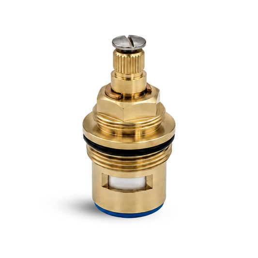 NEW WARE® Ceramic Disk Fitting Brass FLT Type 28 x 1.5 Spindle for Repairing Disc Inner Part Cartridge for Taps - (Pack of 1) Suitable for Jaquar Tap Florentine Type Model