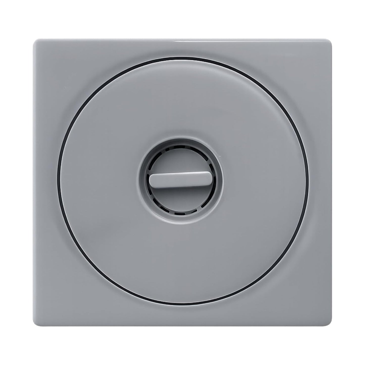 NEW WARE® Square Floor Drain Cover 6x6 Inch PVC – Bathroom Drain Jali, Anti-Clog Strainer Grating for Shower, Kitchen & Balcony Waste Water (Grey Color)