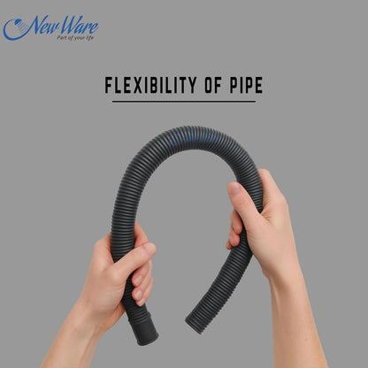 NEW WARE® 3 Meter Outlet Drain Hose Tube/Extension/Discharge Pipe for Front Loading Automatic Washing Machine and Outlet Pipe(Grey)