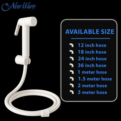 New Ware Shower Tube Connection Pipe for Geysers, Countertop Faucets & Water Taps | PTMT Hot Water Resistant 70°C | White | 2 Meter