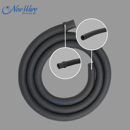 NEW WARE® 3 Meter Outlet Drain Hose Tube/Extension/Discharge Pipe for Front Loading Automatic Washing Machine and Outlet Pipe(Grey)