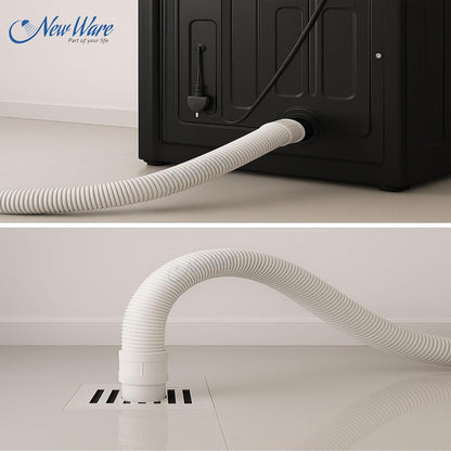 NEW WARE® 3-Meter Outlet Pipe for Fully and Semi-Automatic Washing Machines Extension & Flexible Pipe Durable Drain Hose