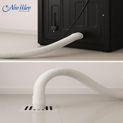 NEW WARE® 5-Meter Outlet Pipe for Fully and Semi-Automatic Washing Machines Extension & Flexible Pipe Durable Drain Hose