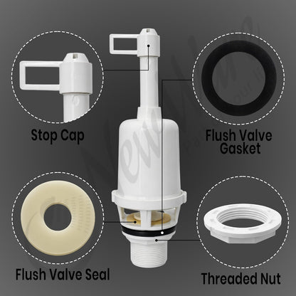 NEW WARE® PVC Syphon Flush Tank for Toilet | Efficient & Durable Flushing System | White, Wall-Mounted, Easy Installation | Long-Lasting PVC Construction