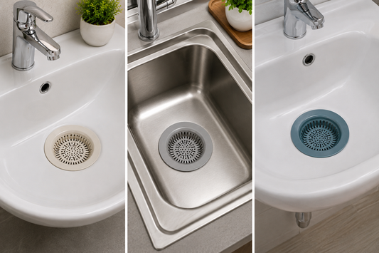 NEW WARE® Multi Color PVC Sink Drain Strainers Basket Jali for Kitchen Sink & Wash Basin| Sink Cup Drain Filter-Dirt Stopper Kitchen Drain Jali-Bowl| Plastic Thread Sink Jali for Kitchen (4)
