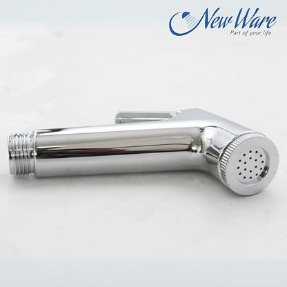 New Ware® Health Faucet Gun | ABS Hand Jet Bidet Spray Head for Bathroom & Toilet | Chrome Finish (Conti Type)