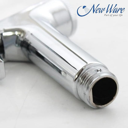 New Ware® Health Faucet Gun | ABS Hand Jet Bidet Spray Head for Bathroom & Toilet | Chrome Finish (Conti Type)