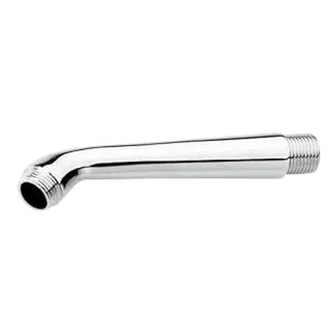 New Ware Round Shower Arm - Chrome Finish Extension for Enhanced Bathing Comfort | 7-Inch Half Bend Design