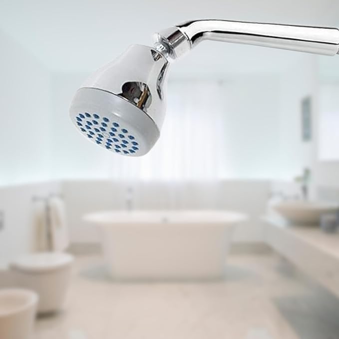 New Ware Round Shower Arm - Chrome Finish Extension for Enhanced Bathing Comfort | 7-Inch Half Bend Design