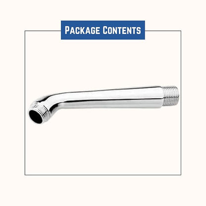 New Ware Round Shower Arm - Chrome Finish Extension for Enhanced Bathing Comfort | 7-Inch Half Bend Design