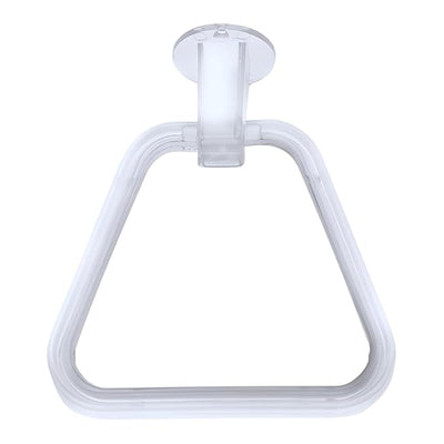NEW WARE Unbreakable ABS Square Towel Ring Wall Mounted Stand/Holder for Bathroom/Wash Basin/Napkin-Towel Hanger