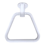 NEW WARE Unbreakable ABS Square Towel Ring Wall Mounted Stand/Holder for Bathroom/Wash Basin/Napkin-Towel Hanger