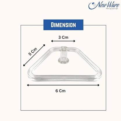 NEW WARE Unbreakable ABS Square Towel Ring Wall Mounted Stand/Holder for Bathroom/Wash Basin/Napkin-Towel Hanger