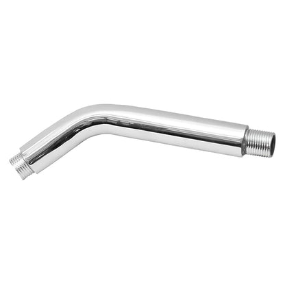 New Ware Round Shower Arm Chrome Finish Extension | 7 Inch Length with 45 Degree Angle for Comfortable Bathing