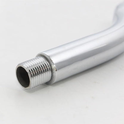 New Ware Round Shower Arm Chrome Finish Extension | 7 Inch Length with 45 Degree Angle for Comfortable Bathing
