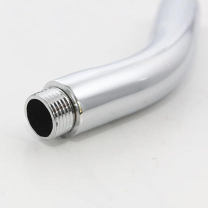 New Ware Round Shower Arm Chrome Finish Extension | 7 Inch Length with 45 Degree Angle for Comfortable Bathing