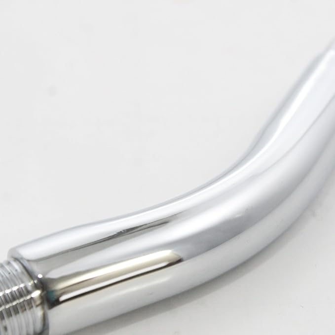 New Ware Round Shower Arm Chrome Finish Extension | 7 Inch Length with 45 Degree Angle for Comfortable Bathing