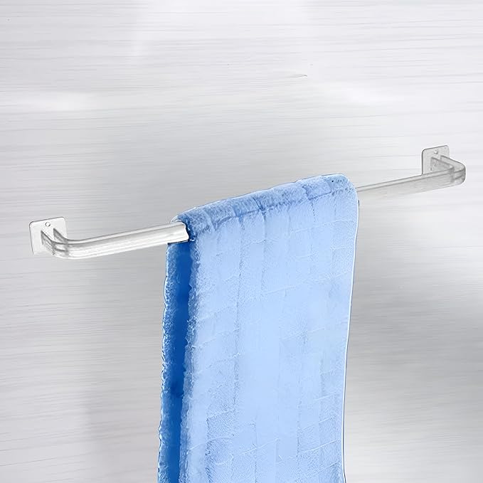 New Ware ABS Towel Rod 21 Inch | Unbreakable Plastic Wall Mounted Towel Rail for Bathroom | Durable Towel Hanger Design