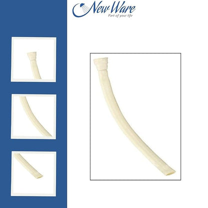 NEW WARE® 24 Inch Braided Waste Pipe for Wash Basin & Sink | Heavy-Duty Drain Outlet Pipe with 32 mm Coupler | Flexible, Leak-Proof & Durable