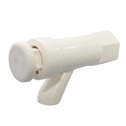 NEW WARE Plastic Push Cock Tap | Push Type Water Tap for Water Cooler, RO, Wash Basin, Bathroom & Kitchen | Self Closing Press Tap | Leak Resistant PTMT Faucet for Home, Office & Commercial Use