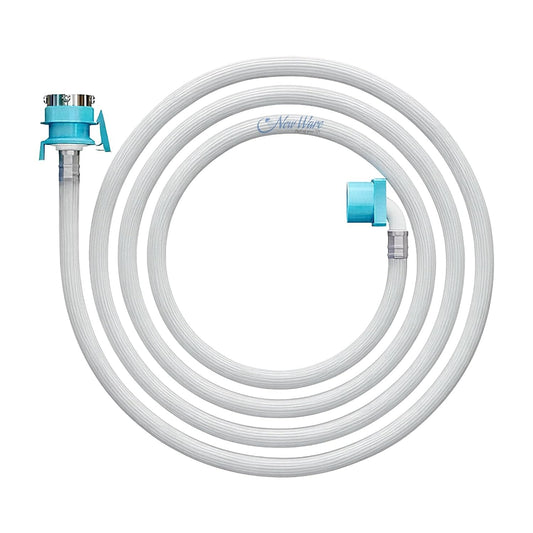 New Ware 15 Meter Washing Machine Inlet Pipe with Universal Tap Connector, PVC Water Inlet Extension Hose for Top Loading Fully Automatic Washing Machine, Leak Proof, Flexible, Burst Resistant