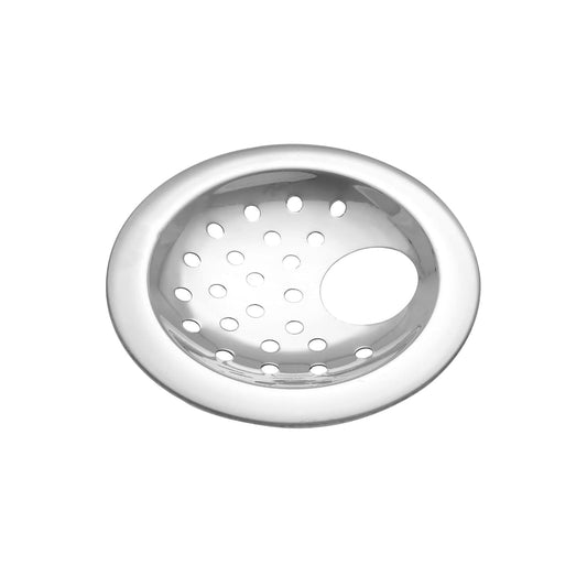 New Ware 4 Inch CP Stainless Steel Round Floor Drain Jali Cover Heavy Duty Wide Hole Anti Clog Drain Strainer Rust Proof Bathroom Kitchen Balcony Indoor Outdoor Use Durable Design