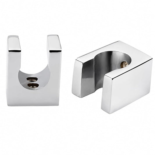 NEW WARE® Square Wall Hook for Faucet Gun, Health Faucet & Hand Shower | Zinc Wall Mounted Multi Purpose Holder | Rust Resistant Bathroom Hook for Toilet, Shower & Wash Basin | Pack of 2 Home Uses