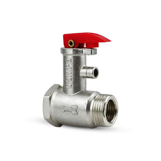 NEW WARE Electric Water Heater Pressure Relief Safety Valve 0.9 MPa | Heavy-Duty Metal Check Valve for Geyser Protection | Pack of 2