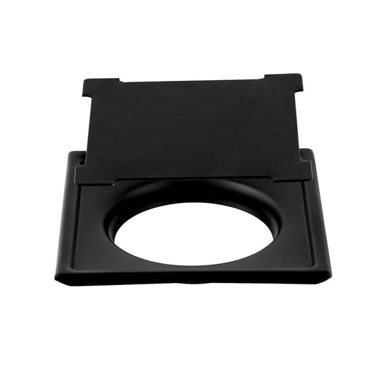 NEW WARE Stainless Steel Water Drain Plain Jali Floor Drainer with Cockroach Trap for Bathroom and Kitchen Rust Free Corrosion Resistant Square Grating Black 6 x 6 Inch