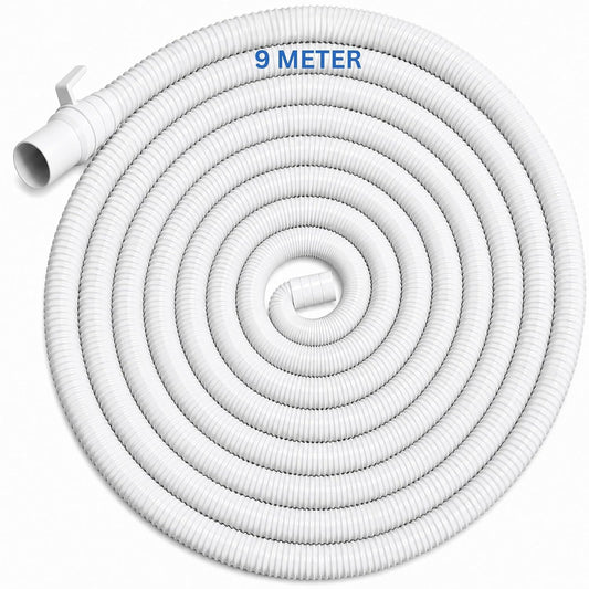 NEW WARE® 9-Meter Outlet Pipe for Fully and Semi-Automatic Washing Machines Extension & Flexible Pipe Durable Drain Hose