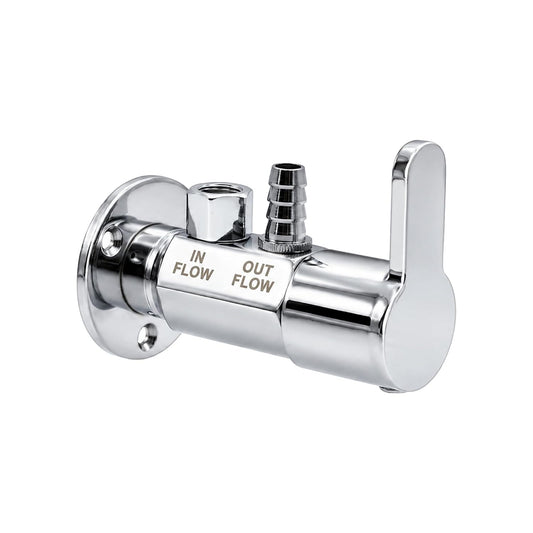 New Ware® CP Brass RO Water Purifier Tap Wall Mount, Single Lever Water Filter Faucet with Quick Connect Outlet, Leak Proof Chrome Finish Replacement Drinking Water Tap for Home Kitchen Purifier