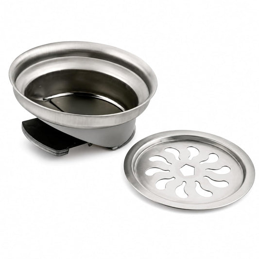 NEW WARE® 5 x 5 Inch Stainless Steel Cockroach Trap Floor Drain with Lid | Round Anti Insect & Anti Odor Bathroom Jali | Pest Blocking Drain Cover for Bathroom Kitchen Shower Floor | Durable Design