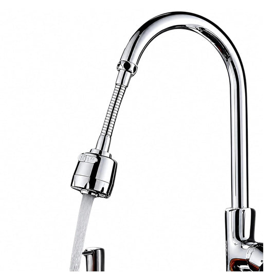 NEW WARE® 360 Degree Rotatable Kitchen Sink Tap Aerator | Faucet Extender with Dual Spray Modes | 50% Water Saving | Universal Fit for Kitchen & Bathroom | Splashproof Water Flow | Easy-Install Design