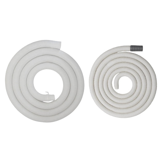 NEW WARE® 3 Meter Semi Automatic Washing Machine Inlet Pipe with Outlet Pipe | Water Inlet & Drain Hose Combo | 3 Meter Inlet Outlet Hose Set for Home Laundry Plumbing Replacement & Water Connection