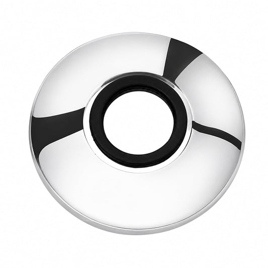 NEW WARE® Stainless Steel 202 Grade Chrome Plated Wall Flange | 3/4 Inch Round Wall Plate for Kitchen Faucet & Bathroom Tap | Rust Resistant Pipe Cover Plate | Durable Concealer Flange Pack of 1