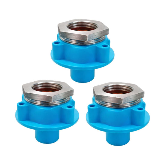 NEW WARE® Washing Machine Tap Adapter with PVC Thread Connector | 3 Piece Inlet Hose Pipe Fitting | Water Supply Faucet Adapter for Fully Automatic Machines | Secure Plumbing Connection | Pack of 3